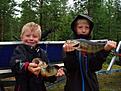 Mine tv� grabbar er dyktiga fiskare