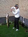 Tung g�dda, 7,8 kg f�ngad p� ett gammalt knappsp� ;) Sommen, Maj 2006