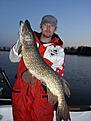 10.9 kg, V�ttern 5 Maj 2010, Vattentemp 9, V�stlig vind, 20:30. Trolling, wobbler "vadstena killer" bl�/silver.