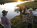 Mina v�nner och fiskekollegor vid Storfj�ten, Idre. Juni 2010.