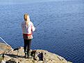 F�rsta g�ngen Min fru fiskar med sp�
