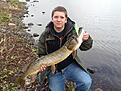 Min f�rsta stora g�dda p� jerkbait. V�gde 5,3 kg